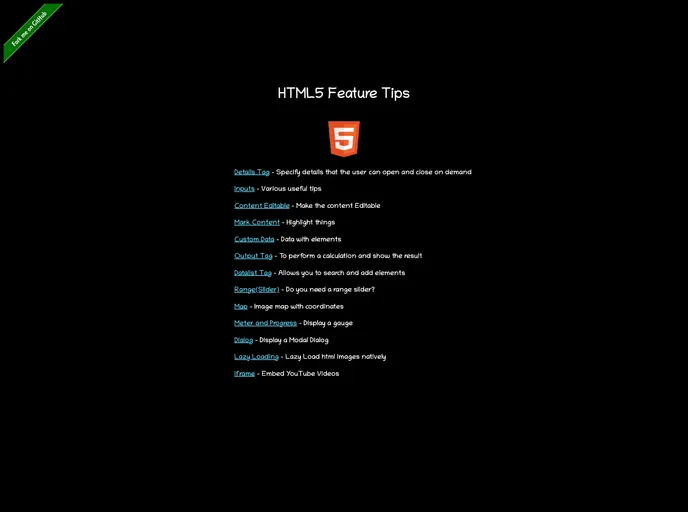 Html Tips Tricks screenshot