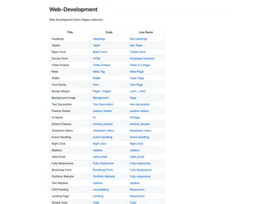 Web Development screenshot