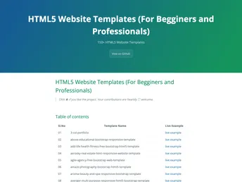 Website Templates screenshot