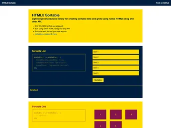 Html5sortable screenshot