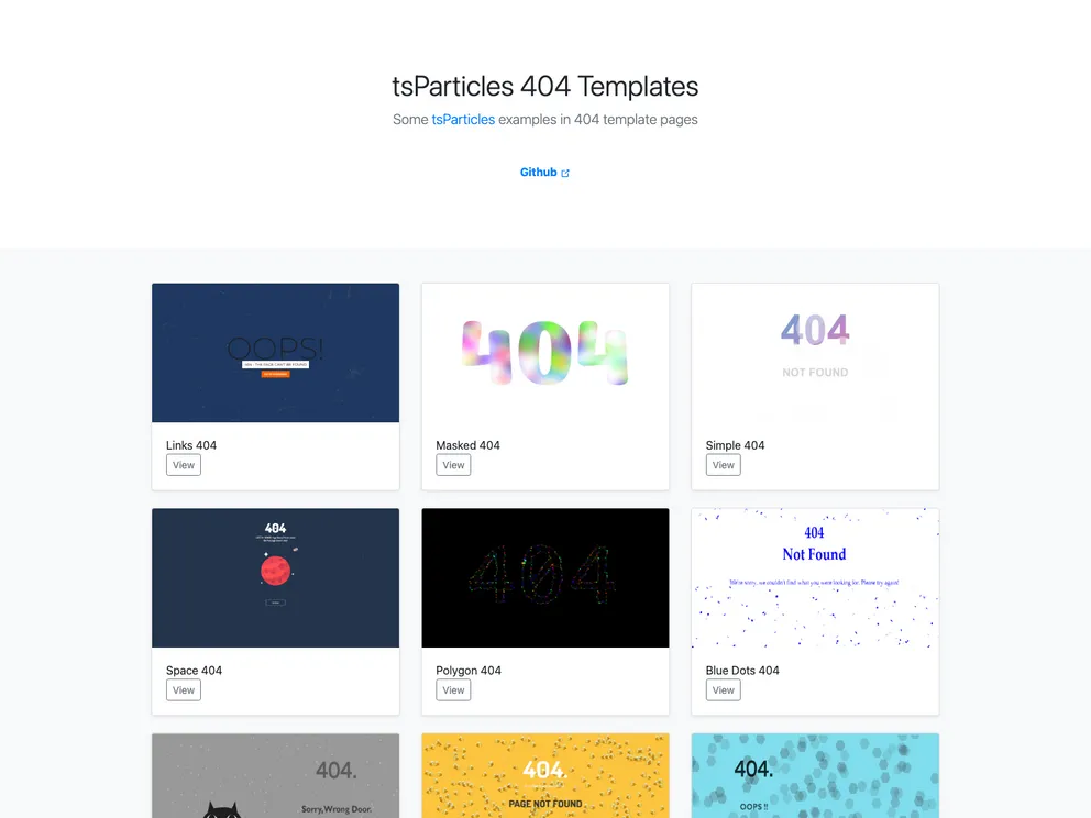 404 Templates screenshot