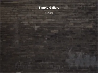 Simple Gallery_responsive Template screenshot